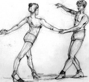 dale ritmo a tu vida- dibujo bailando