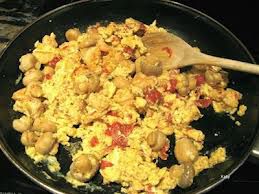 Menú saludable para martes-huevos revueltos