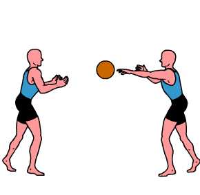 entrena en pareja-balon medicinal